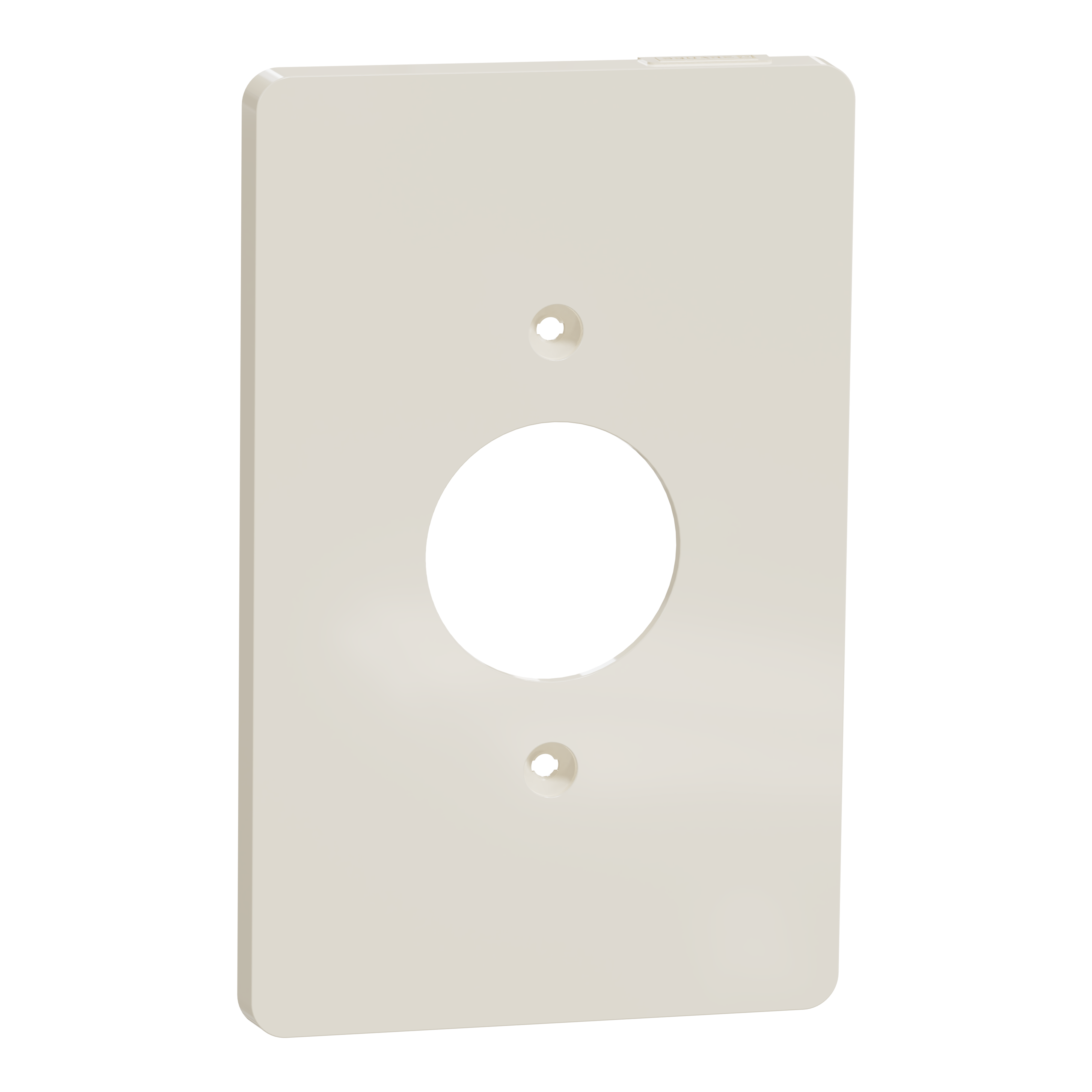 Cover frame, X Series, for socket-outlet, 1 gang, screw fixed, mid sized plus, light almond, matte finish