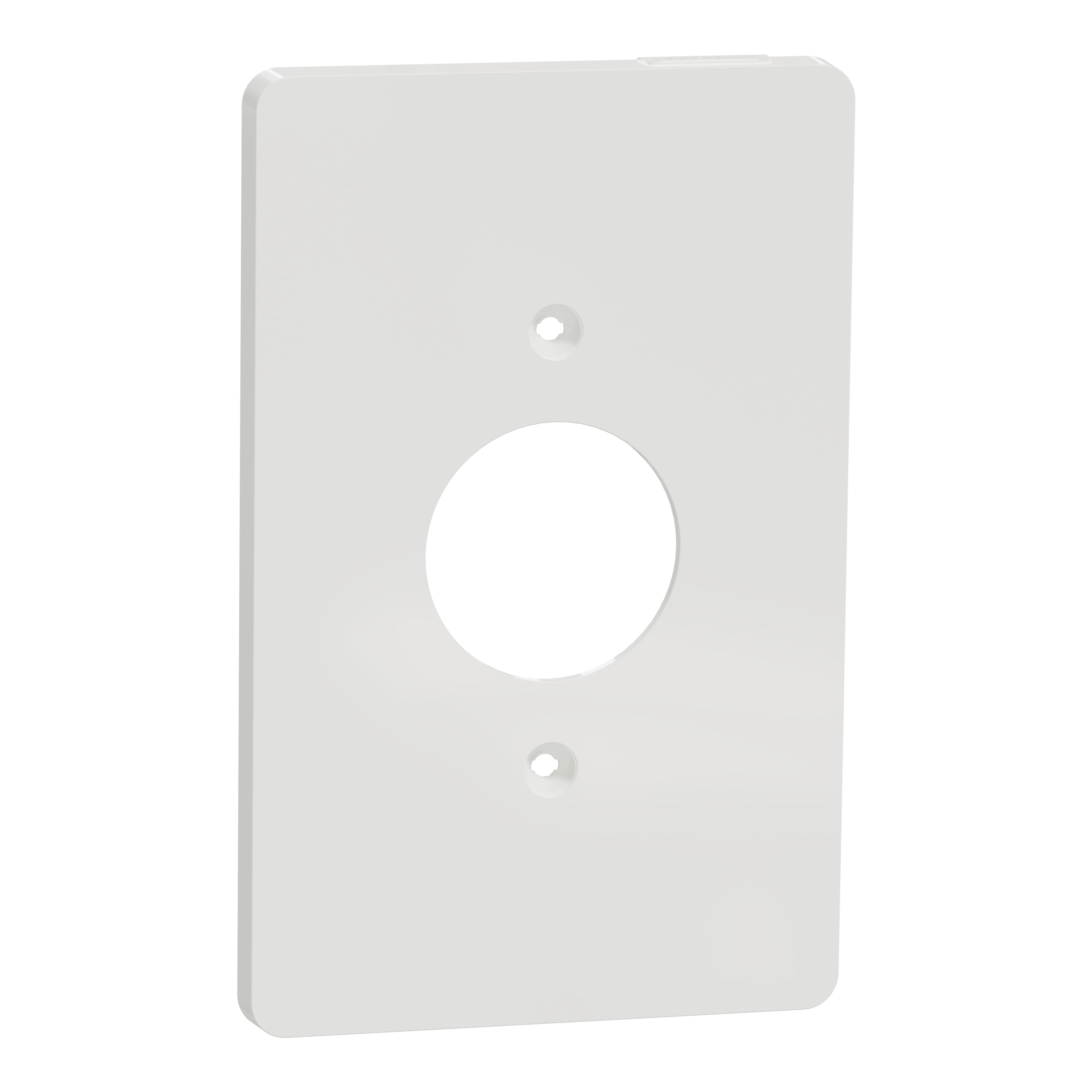 Cover frame, X Series, for socket-outlet, 1 gang, screw fixed, mid sized plus, white, matte finish