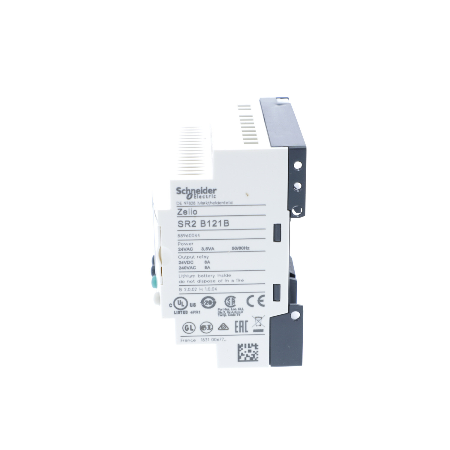 SR2B121B - compact smart relay, Zelio Logic SR2 SR3, 12 IO, 24V AC 