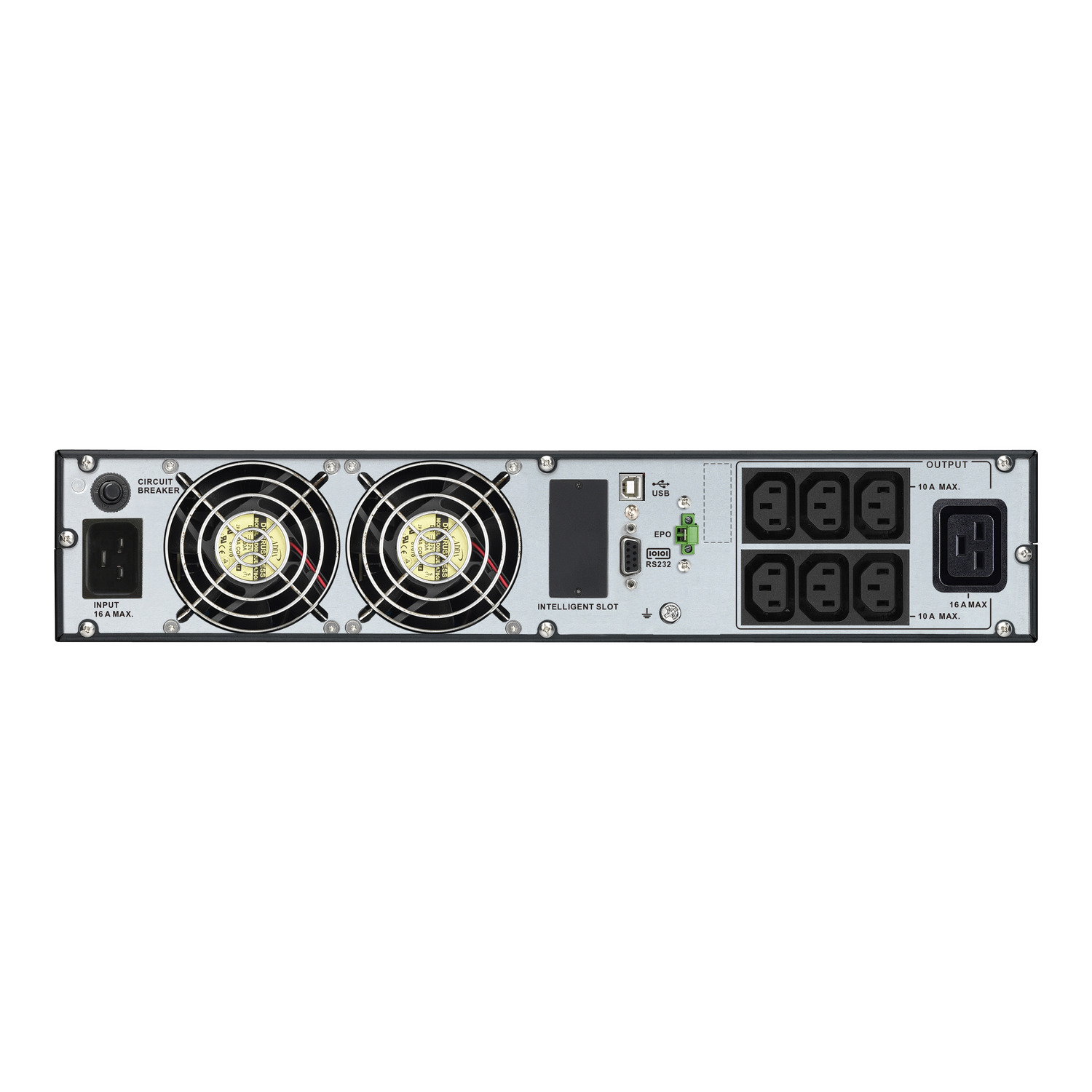 SRV3KRI-E - APC Easy UPS On-Line, 3kVA/2700W, Rackmount 2U, 230V, 6x IEC  C13 + 1x IEC C19 outlets, Intelligent Card Slot, LCD, W/O rail kit |  Schneider Electric Philippines