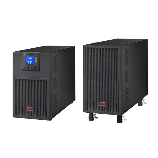 APC Easy UPS On-Line, 10kVA/10kW, Tower, 230V, Hard wire 3-wire(1P+N+E) outlet, Intelligent Card Slot, LCD, Extended Runtime Front Left