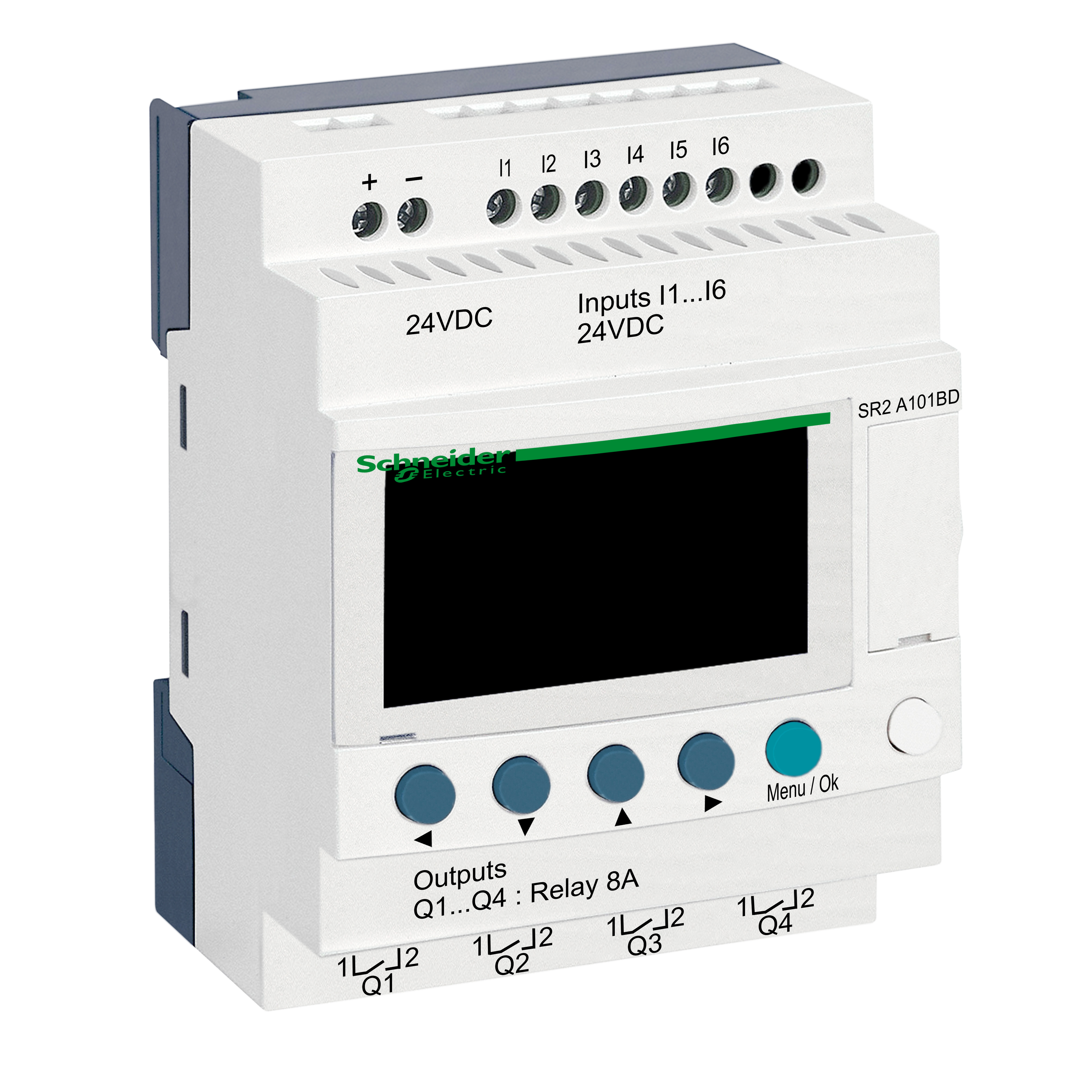 SR 10 I/O REL. 24VDC DISPL W/O CLK