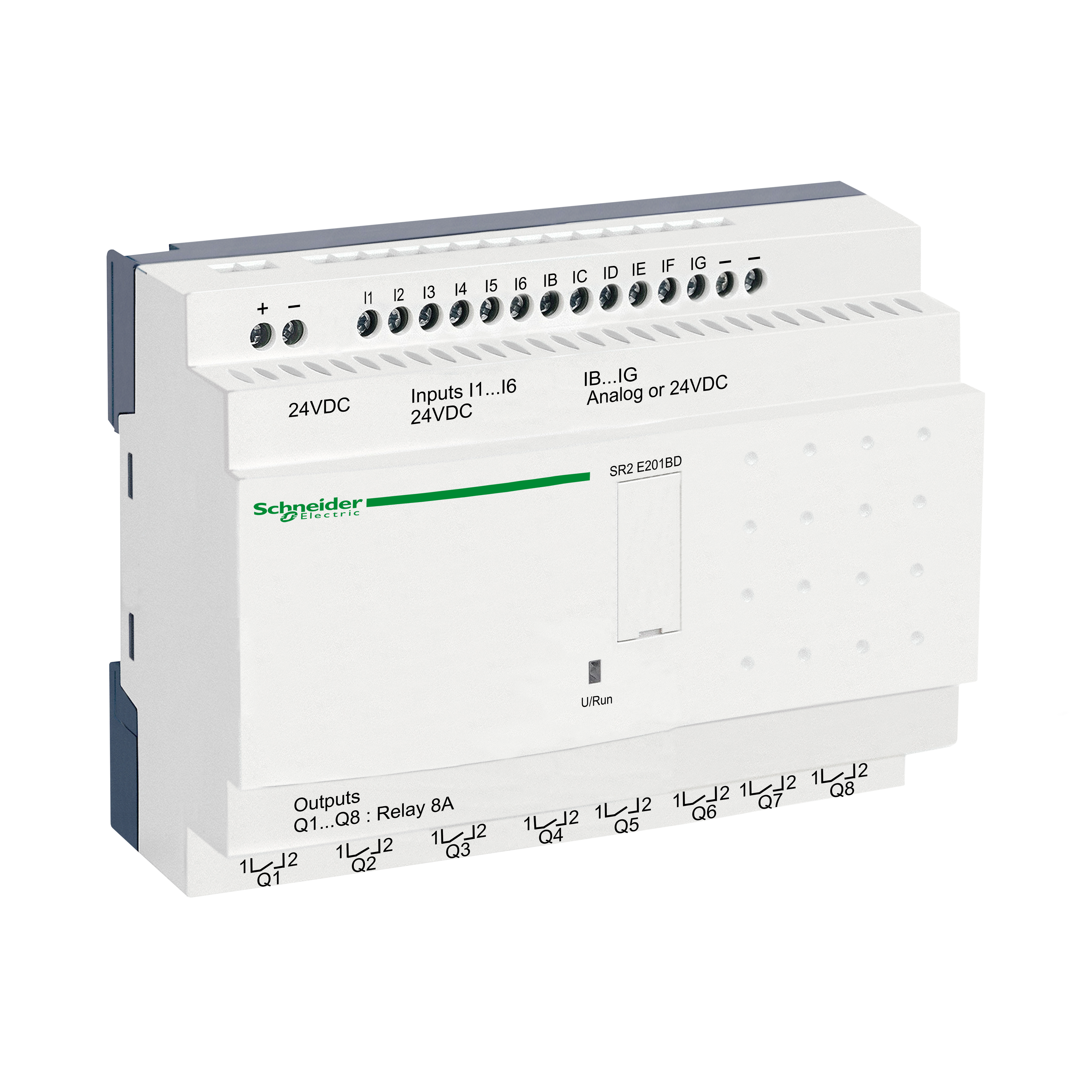 SR 20 I/O REL. 24VDC CLK W/O DISPL
