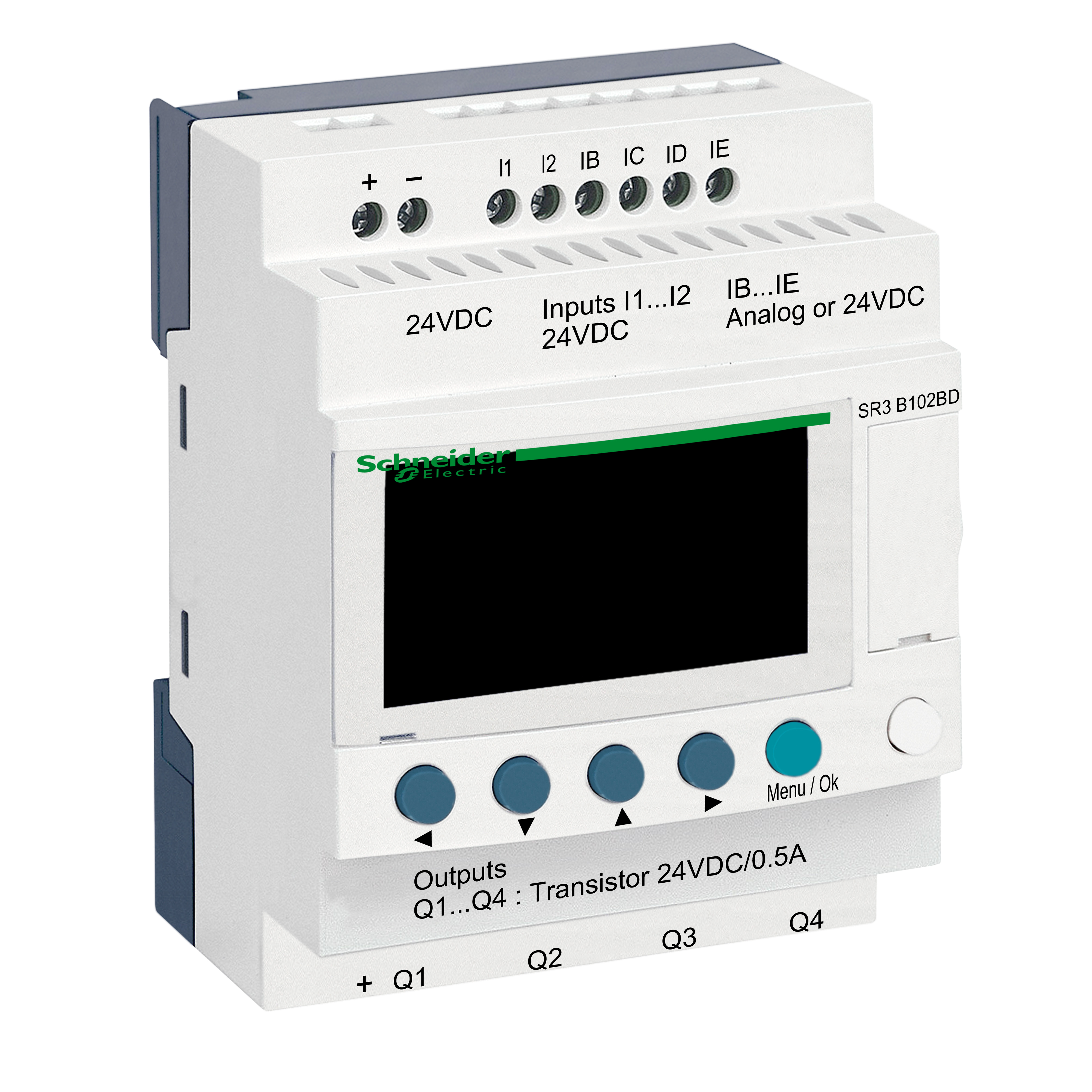 SR 10 I/O TRANSISTOR 24VDC DISPL & CLK