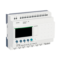  SR3B261B SR3B261B 16DI+10 relejnih, 24V AC programibilni relej Zelio Logic Modularni progr. kontroler Zelio Logic, 24 I O, 24 V AC, časovnik-displej. tip proizvoda ili komponente: modularni programabilni relej. 