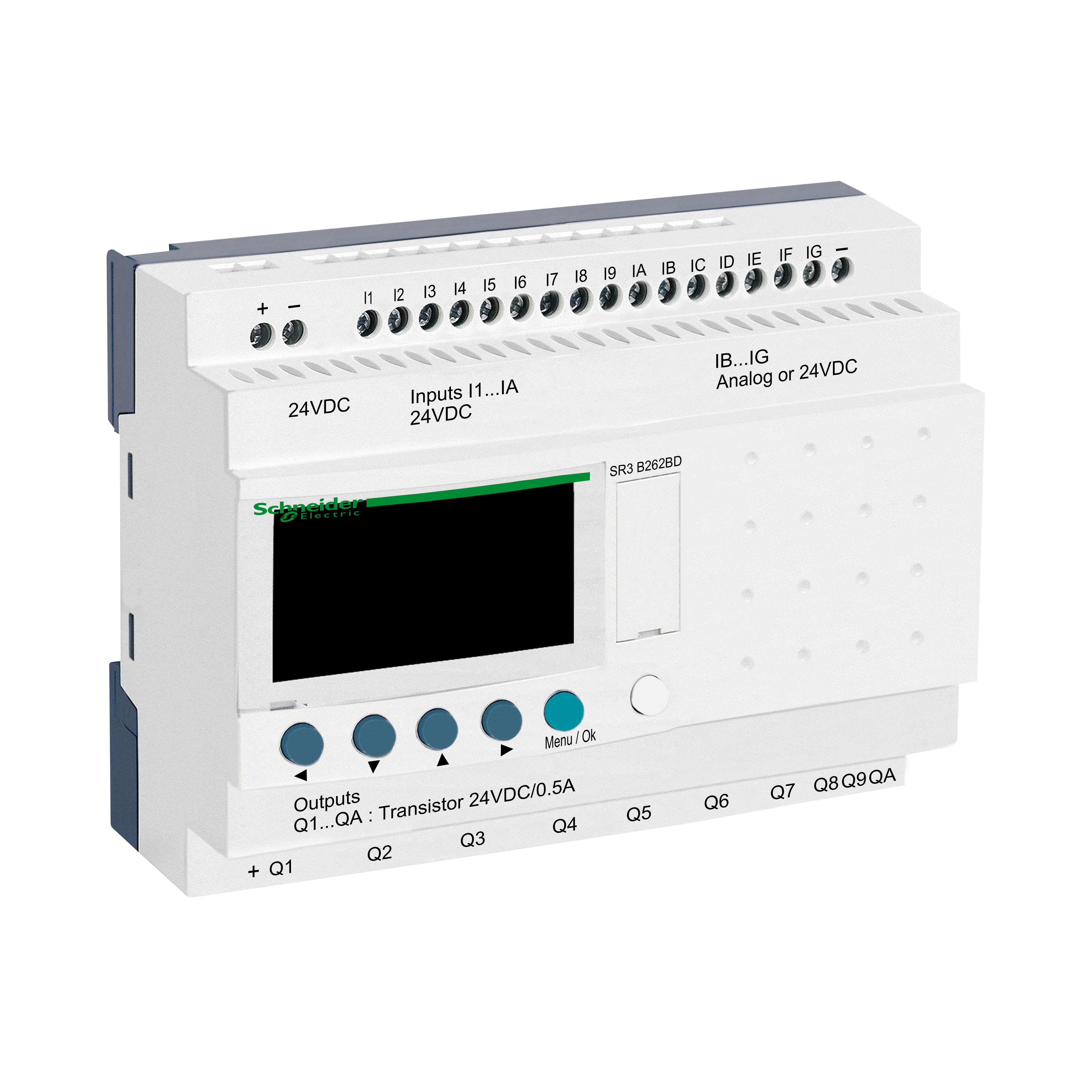 SR 26 I/O TRANSISTOR 24VDC DISPL & CLK