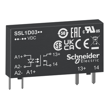 Harmony Solid State Relays, Solid State Slim Relay, 3.5A, DC Switching, Input 15...30V DC, Output 1...24V DC