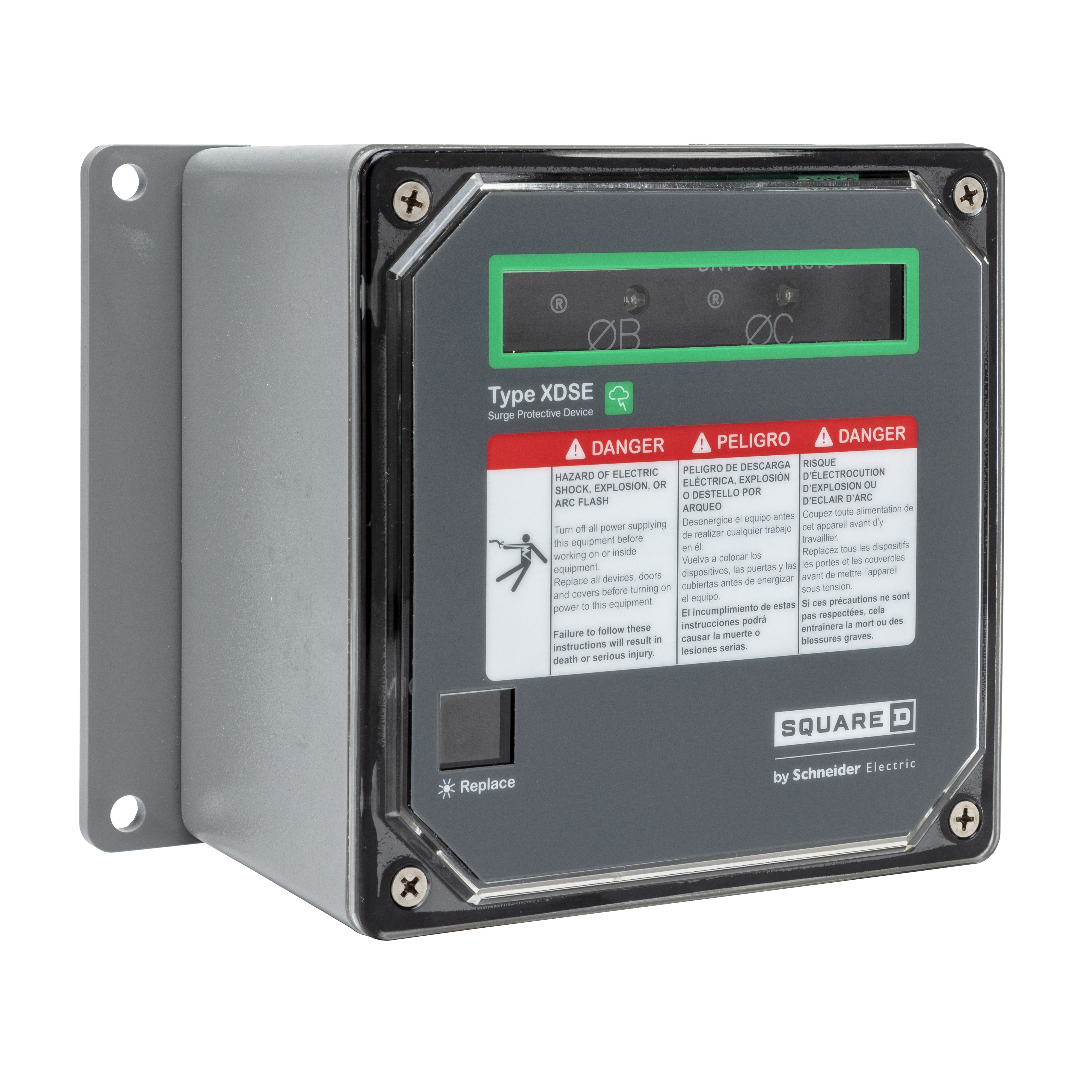 Surge protection device, XDSE, 150kA, 480Y/277 VAC, 3 phase, 4 wire, SPD type 2