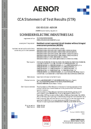 CCA Statement of Test Results