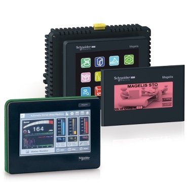 Cost effective and compact color HMI panels from 3.5" to 5.7" screen - formerly known as Magelis STO and Magelis STU