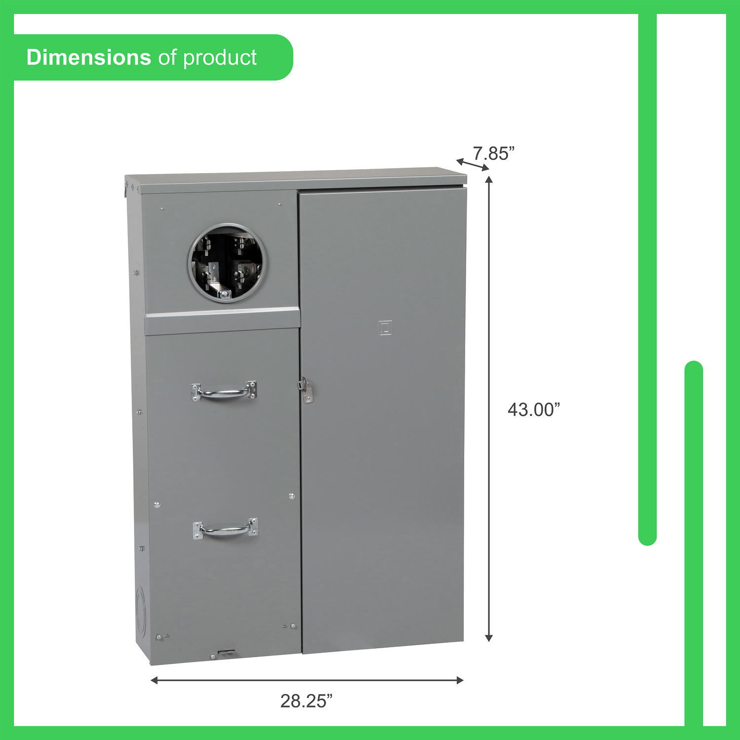 SU3040D400CN - All in one, Homeline, CSED, ringed socket, 400A 