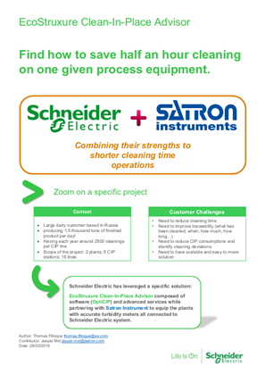 Satron Instrument partners with Schneider Electric