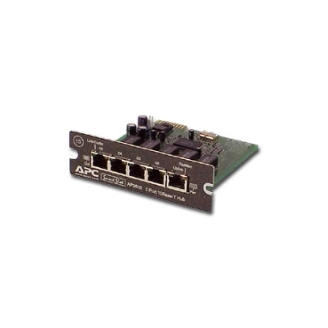 UPS 网络集线器卡 APC Brand 嵌入的5端口网络集线器。