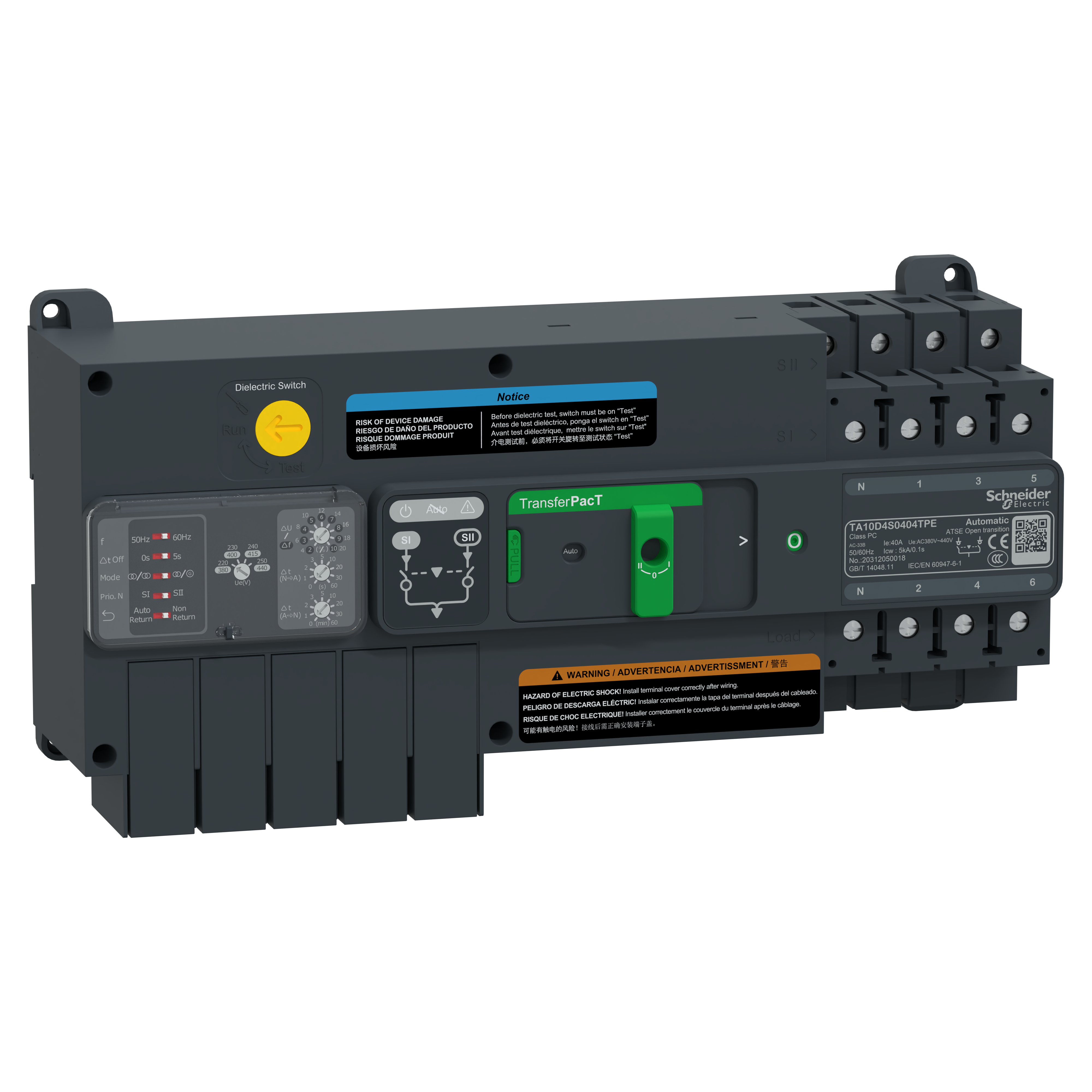 TA100 40A 4P AUTO COMMUT 400V