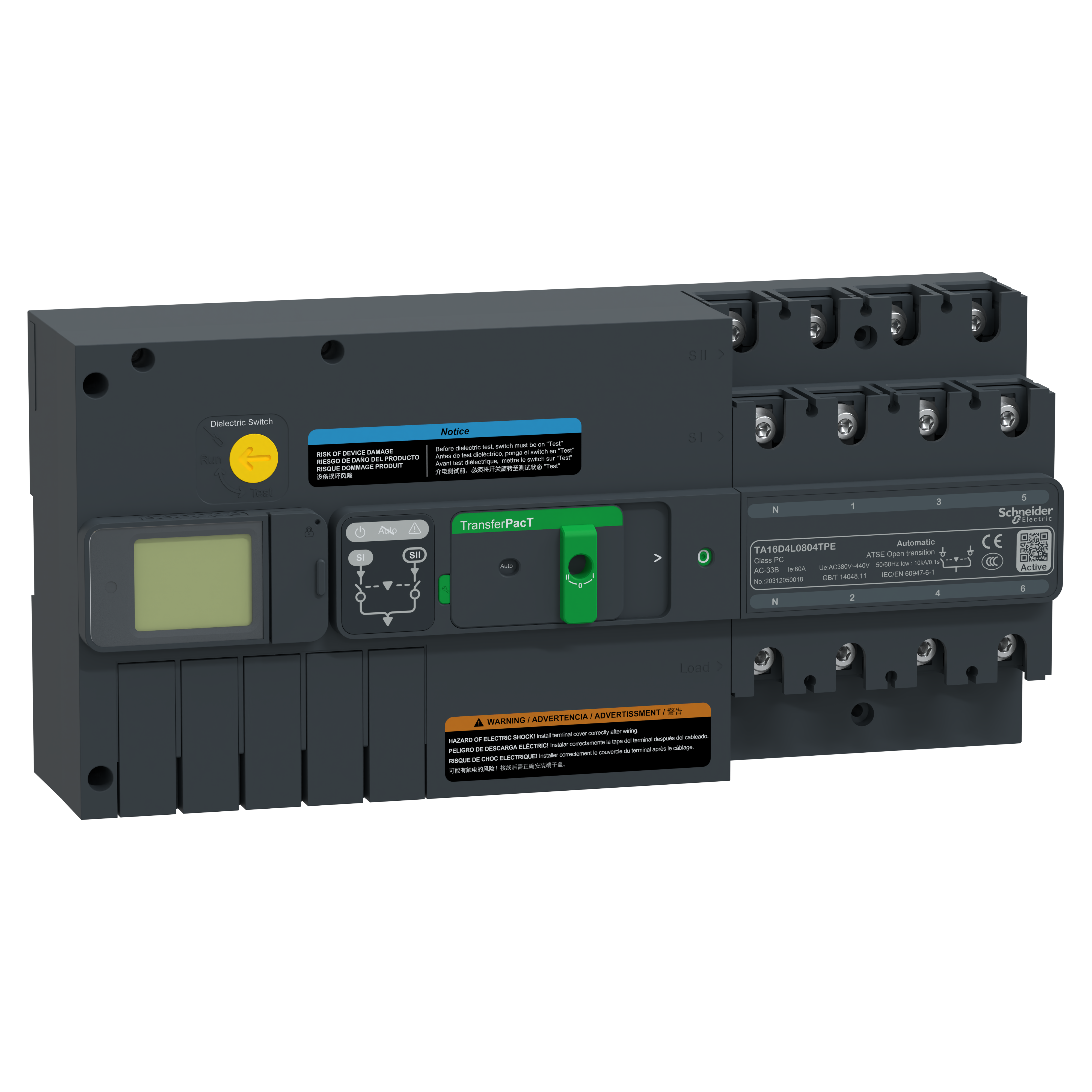 TAA160 80A 4P AUTO LCD 400V