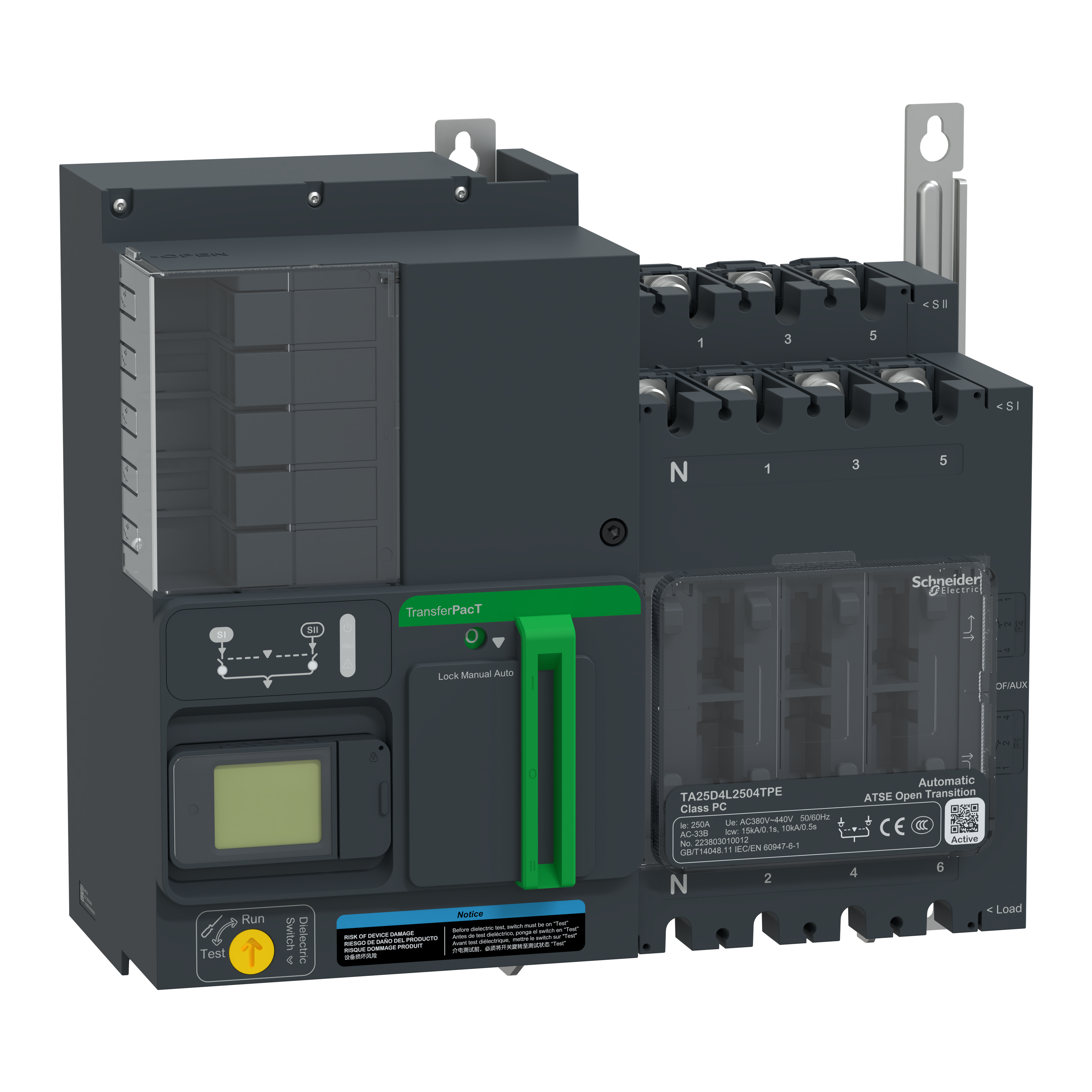 TAA250 250A 4P AUTO LCD 400V
