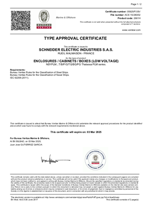 CERTIFICATE_BV_MARINE_IEC-62208-NSYPLM... THALASSA RANGE