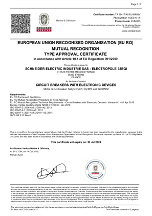 EU RO MR Type Approval Certificate_TeSys GV4P&GV4PE&GV4PEM&GV4L&GV4LE