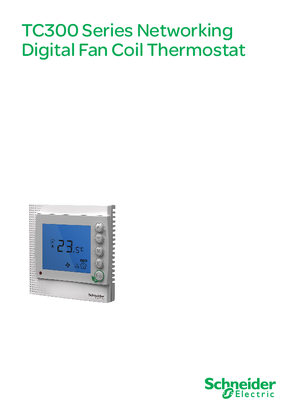 HVAC Thermostat TC300 Series Networking Digital Fan Coil