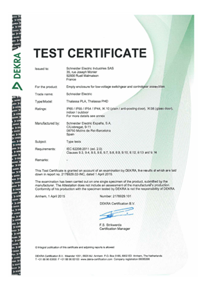 DEKRA_TEST_CERTIFICATE_FOR_THALASSA RANGES_PLA_PHD