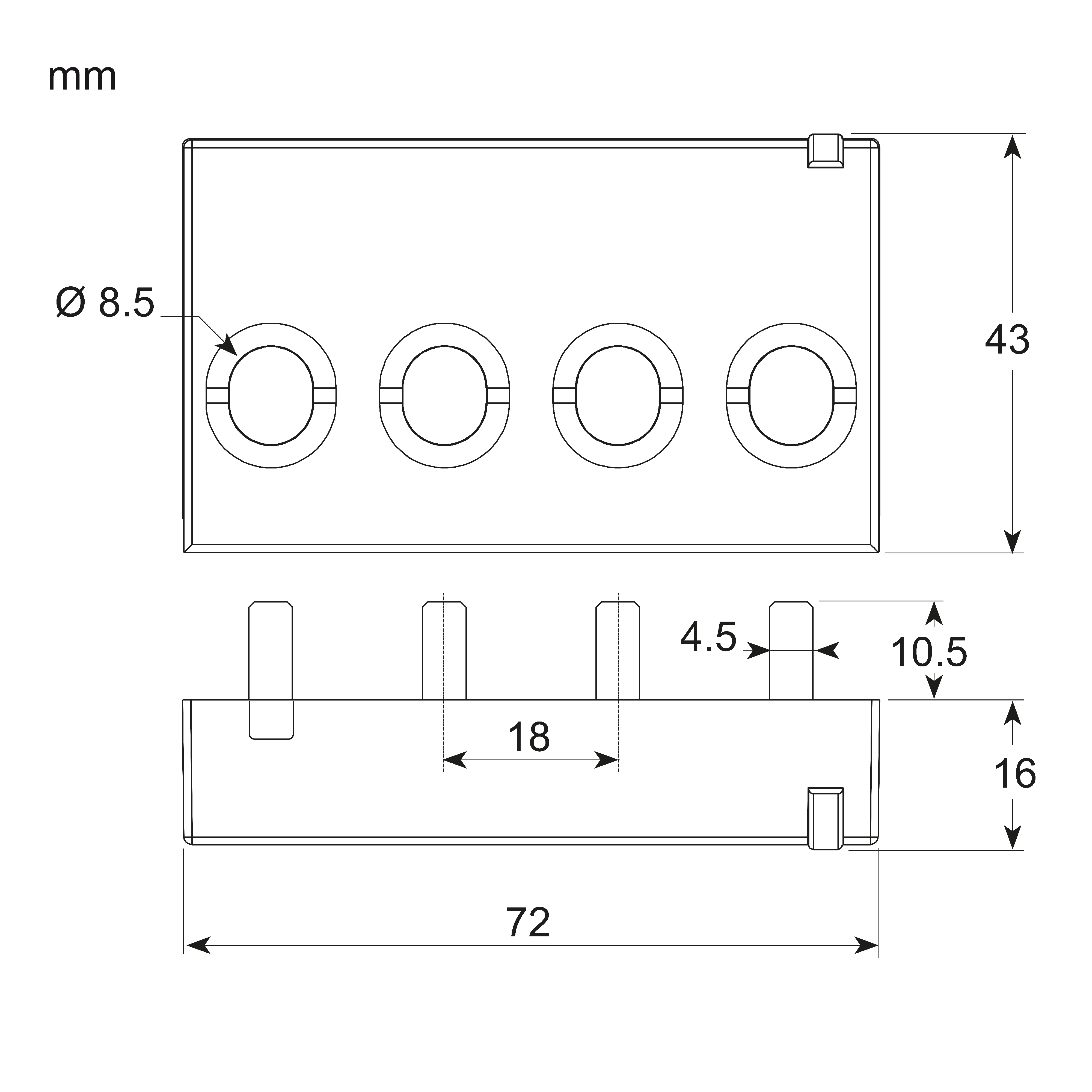 energy sensor, PowerTag Monoconnect 63A 3P+N bottom position