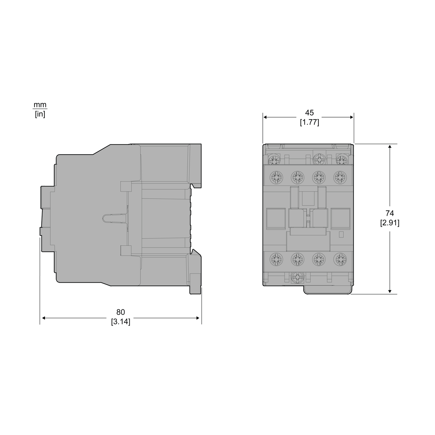 D3N control relay,110V,50/60Hz,2NO+2NC- TI