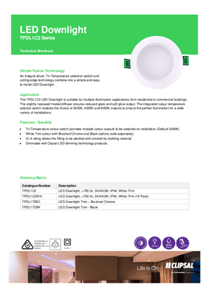 Clipsal 9w deals led downlight