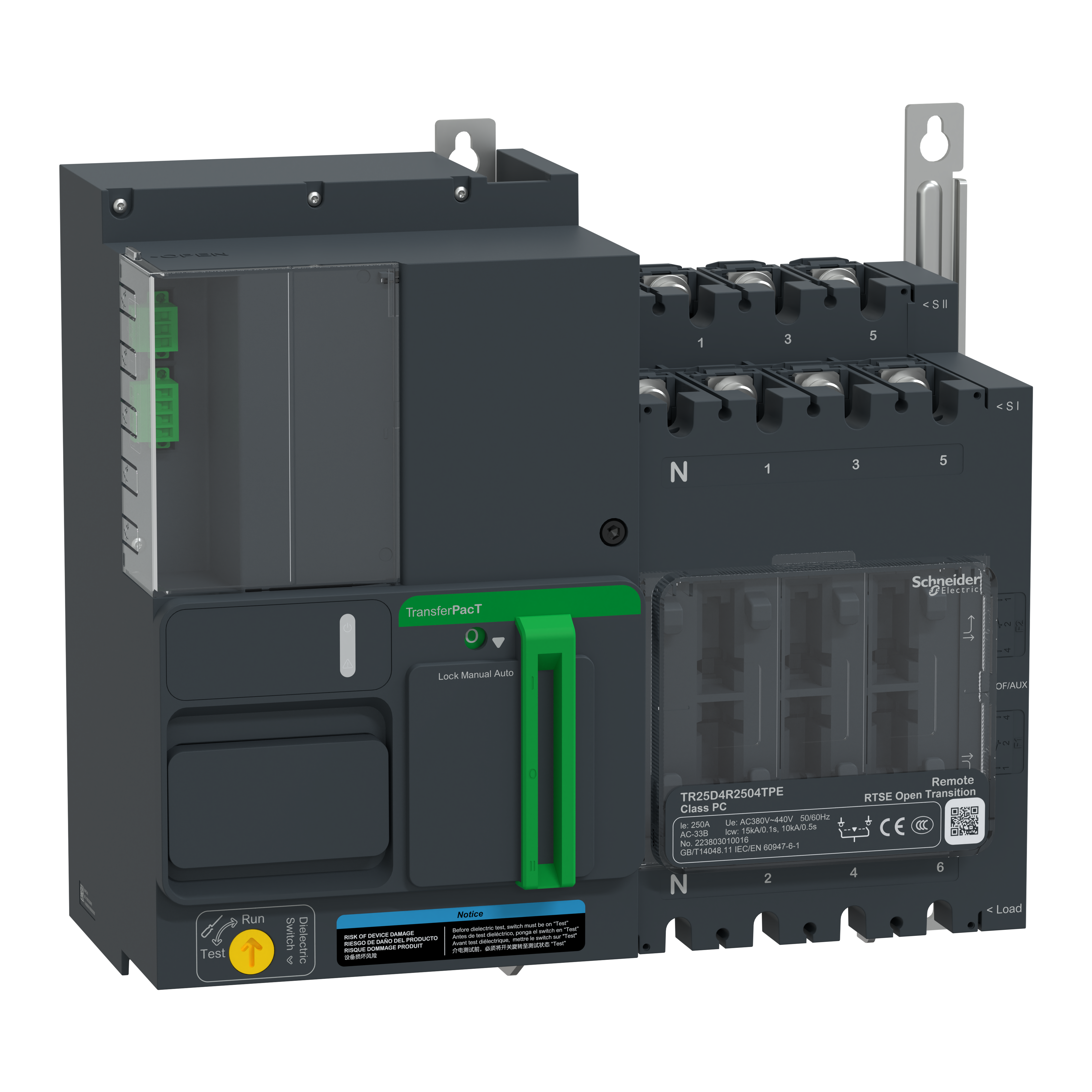 TR250 250A 4P TELECOMMAND 400V