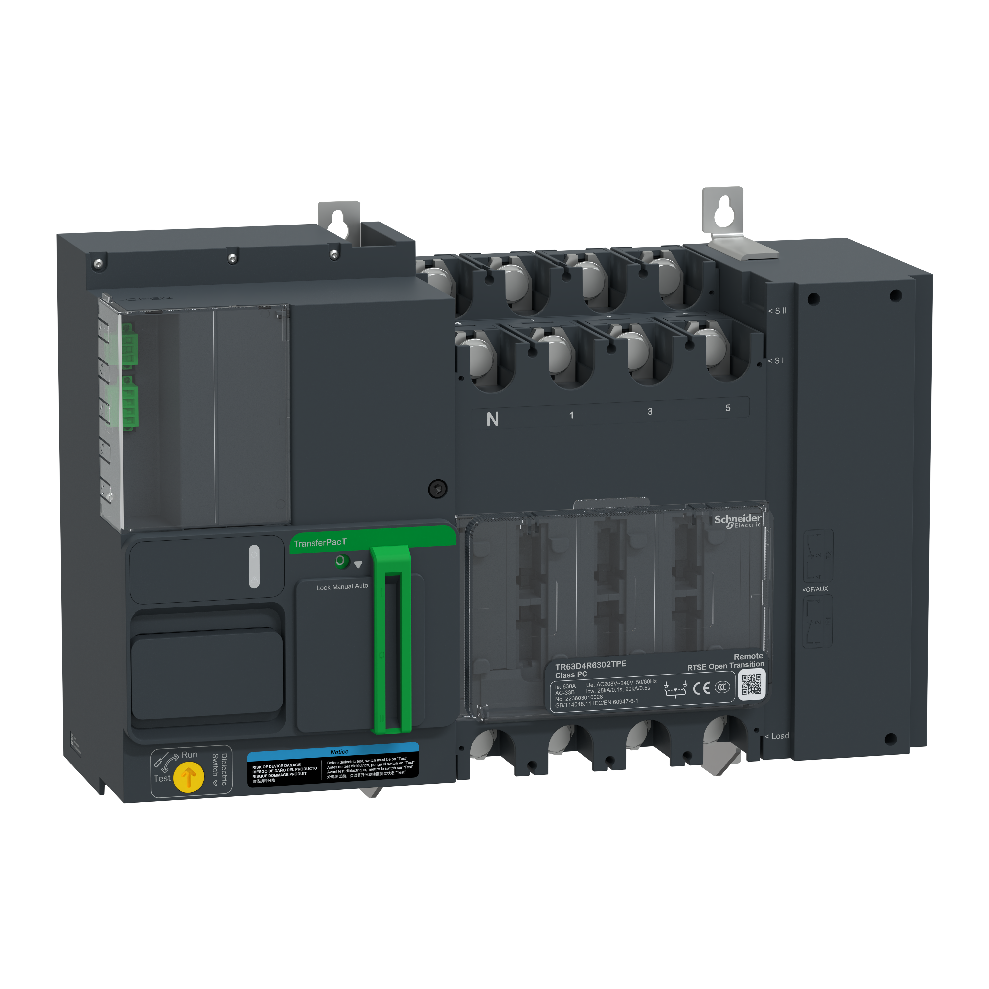 TR630 630A 4P TELECOMMAND 208V