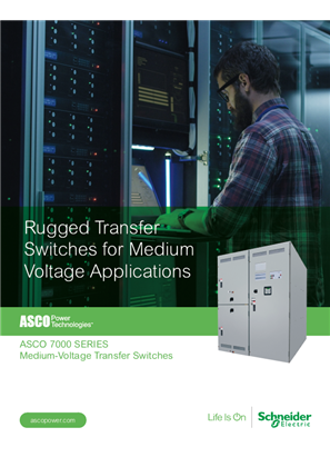 ASCO 7000 SERIES Medium Voltage Transfer Switches