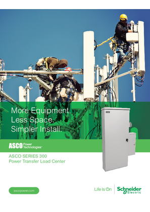ASCO SERIES 300 Power Transfer Load Center