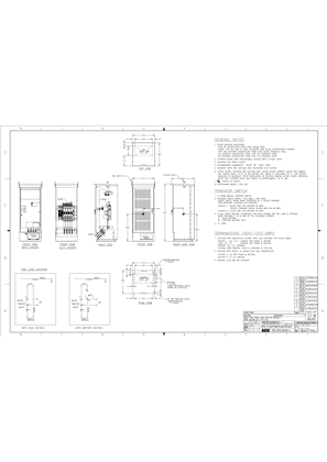 Outline Drawing | ASCO SERIES 300 Manual Transfer Switch with Quick Connects (MTQ) | 1000-1200 Amps | Type 3R/3RX Secure | Frame H |977100-004