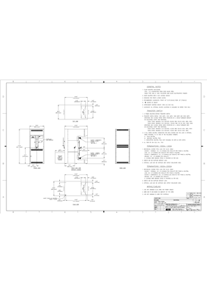 Outline Drawing | ASCO 7000 SERIES Automatic Transfer and Bypass-Isolation Switch (ATB/ACTB/ADTB) | 1000-2000 Amps | Type 1 | Frame G | 617441