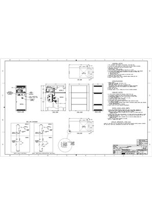 Outline Drawing | ASCO 7000 SERIES / SERIES 300 Service Entrance Transfer Switch (AUS/ACUS/ADUS) | 2500-3000 Amps | Type 1 | Frame G | 754577-052