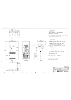 Outline Drawing | ASCO 7000 SERIES Automatic Transfer and Bypass-Isolation Switches (ATB/ACTB/ADTB) | 1000-1200 Amps | Type 1 | Frame H | Front Connected | 736939-010