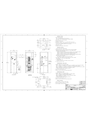 Outline Drawing | ASCO 7000 SERIES Automatic Transfer and Bypass-Isolation Switches (ATB/ACTB/ADTB) | 450-800 Amps | Enclosed Type 1 | Frame J | Front Connected | 802093