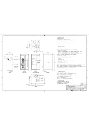 Outline Drawing | ASCO 7000 SERIES Automatic Transfer and Bypass-Isolation Switches (ATB/ACTB/ADTB) | 150-600 Amps | Type 4/4X/12 Secure | Frame J | Front Connected | 802093-003
