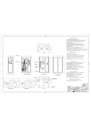 Outline Drawing | ASCO 7000 SERIES Service Entrance & Bypass Isolation Transfer Switch (AUB/ACUB/ADUB) | 450-600 Amps | Type 3R/3RX | Frame J | Front Connected | 882340-023