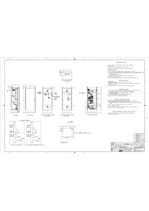 Outline Drawing | ASCO SERIES 300 Group G / 7000 SERIES Service Entrance Transfer Switch (AUS/ACUS/ADUS) | 450-600 Amps | Type 12 | Frame J | 882678-004