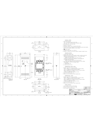 Outline Drawing | ASCO 7000 SERIES Automatic Transfer Switch (ATS/NTS/ACTS/ADTS) | 600-1200 Amps | Type 1 | Frame Q | 1079096