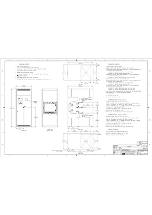 Outline Drawing | ASCO 7000 SERIES Automatic Transfer Switch (ATS/ACTS/ADTS) | 800-2000 Amps | Type 1 | Frame S | 907770
