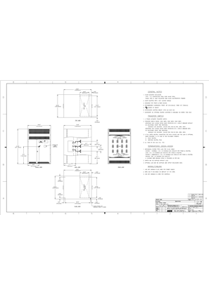Outline Drawing | ASCO 7000 SERIES Automatic Transfer Switch (ATS, ACTS, ADTS) | 2600-4000 Amps | Type 1 | Frame U | 962196