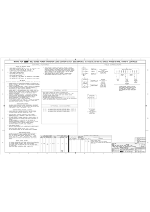 Wiring Diagram | ASCO SERIES 185L Power Transfer Load Center | 200 Amps | Frame D | Single Phase | 844554-003
