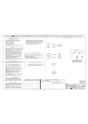 Wiring Diagram | ASCO SERIES 185PQ Power Transfer Load Center | 125 Amps | Frame D | Single Phase | 765035-002 (DISCONTINUED)