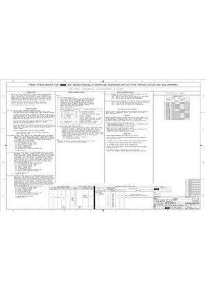 Wiring Diagram | ASCO SERIES 300 Manual Transfer Dual Quick Connect (MGDQ) | 600-1200 Amps | Frame H | 1190044