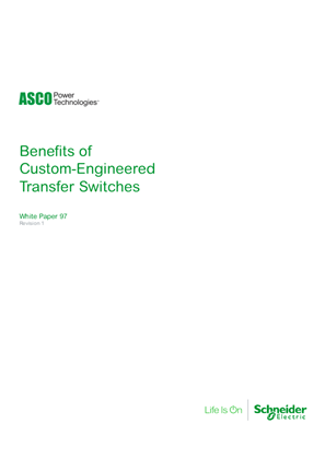 ASCO White Paper | Benefits of Custom-Engineered Transfer Switches