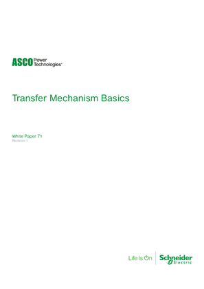 ASCO White Paper | Transfer Mechanism Basics