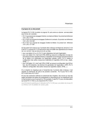 Modes opératoires PL7-3, 5.2