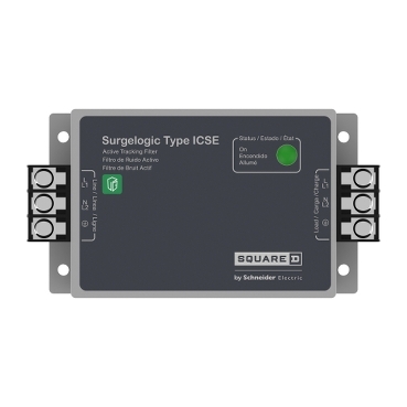 Type ICSE Square D Surgelogic Type ICSE with Active Tracking Filter (ATF) technology offers high frequency noise filter capabilities with surge protection for loads up to 30 A.