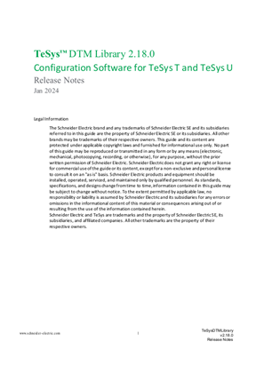 TeSys DTM Library for TeSys T and TeSys U